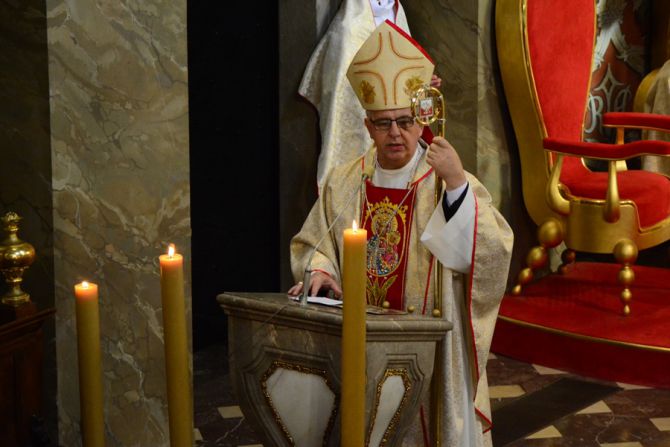Kielczanie modlili się za biskupa Czesława Kaczmarka