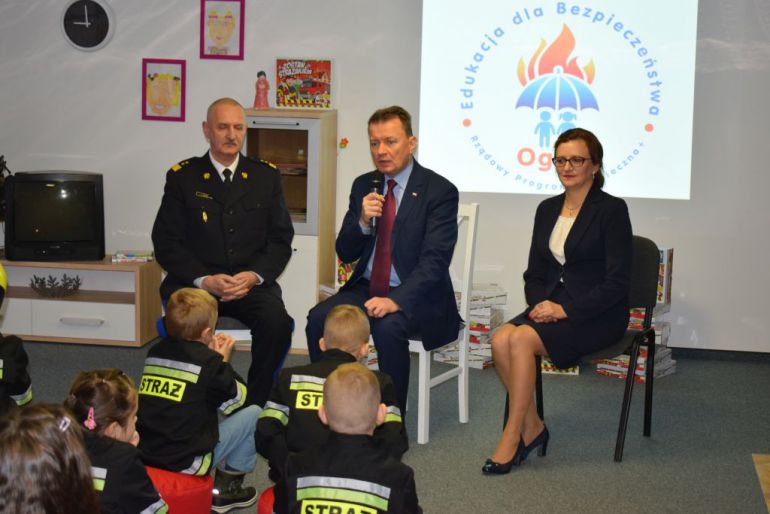 Z ministrem o bezpieczeństwie pożarowym