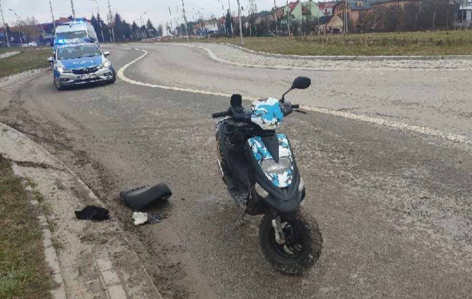 Wypadek na rondzie Czwartaków w Kielcach