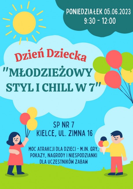 Moc atrakcji dla dzieci i młodzieży przy SP 7 w Kielcach