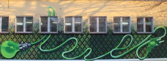 Zielona energia w sztuce ulicy