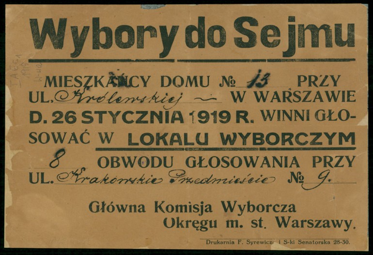 Konkurs „Święto Narodu po długiej nocy cierpień”. Pierwsze wybory parlamentarne w niepodległej Polsce.
