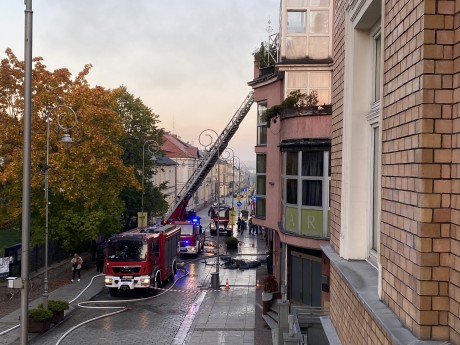[AKTUALIZACJA] Pożar przy ulicy Sienkiewicza w Kielcach