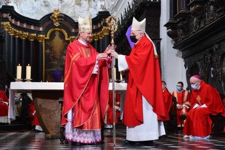 Ingres arcybiskupa Tadeusza Wojdy w Gdańsku. W uroczystości uczestniczył biskup Jan Piotrowski