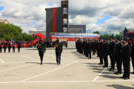 Strażacy szkolą się z ceremoniału i musztry. Przed nimi ważne święto