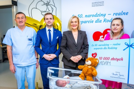 Kolejny maluszek ze wsparciem. Adaś setnym dzieckiem urodzonym w tym roku
