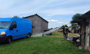 Pożar kotłowni w Jóźwikowie