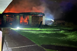 Wieczorny pożar w Sukowie