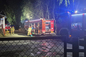 Pożar w Nieznanowicach. Płonął zakład przetwórstwa mięsnego