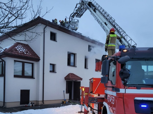 Szereg pożarów sadzy kominach