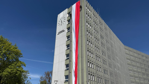 Najdłuższa flaga w regionie już widoczna 