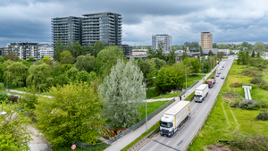Kolejne utrudnienia związane z wycinką drzew przy S74