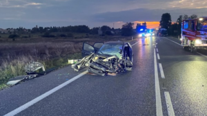 Wypadek w Górnie, dwie osoby w szpitalu