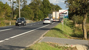 Wypadek w Górnie, dwie osoby w szpitalu