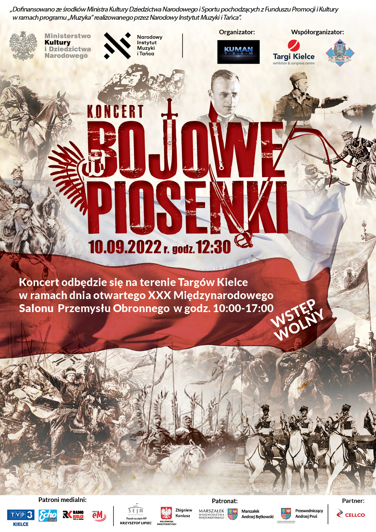 BOJOWE PIOSENKI nowy plakat