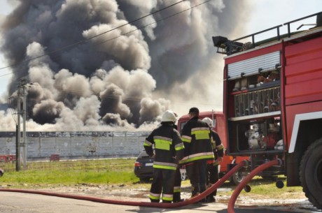 Pożar domu jednorodzinnego w miejscowości Nowe