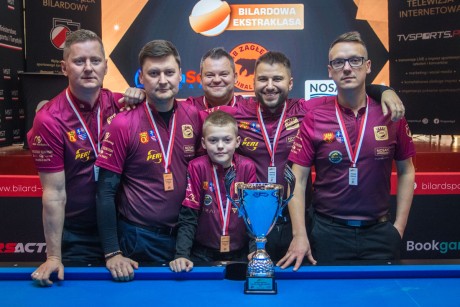 NOSAN Kielce z brązowym medalem Bilardowej Ekstraklasy 2024