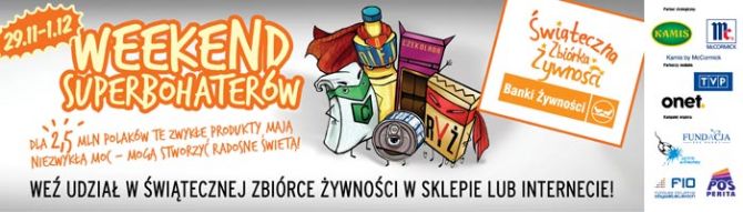 W weekend zbiórka żywności 