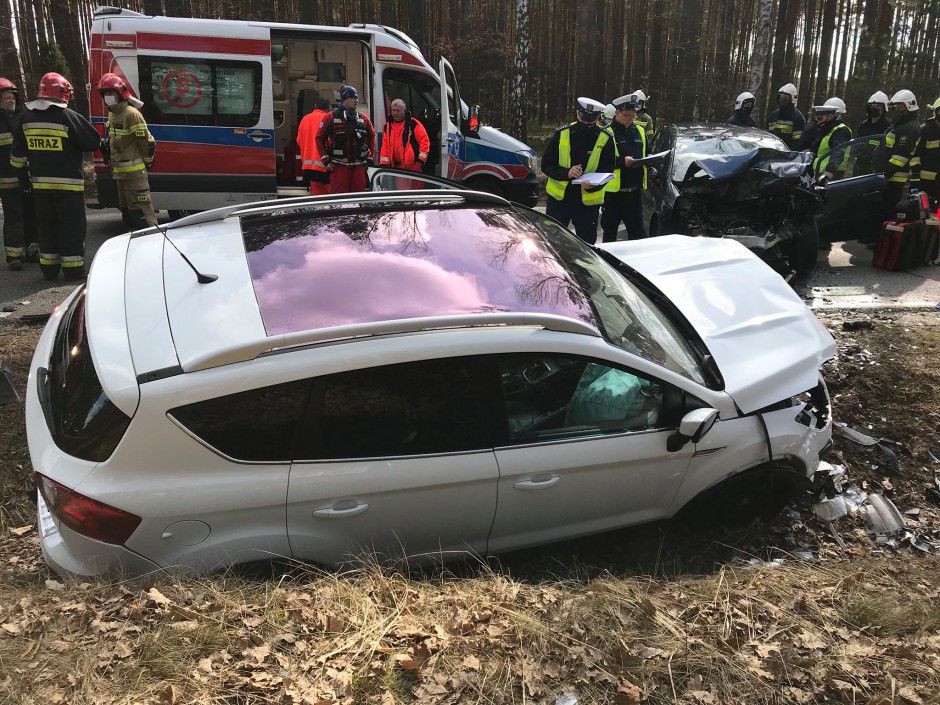 Tragiczny wypadek na drodze krajowej nr 42. Kobieta poniosła śmierć na miejscu