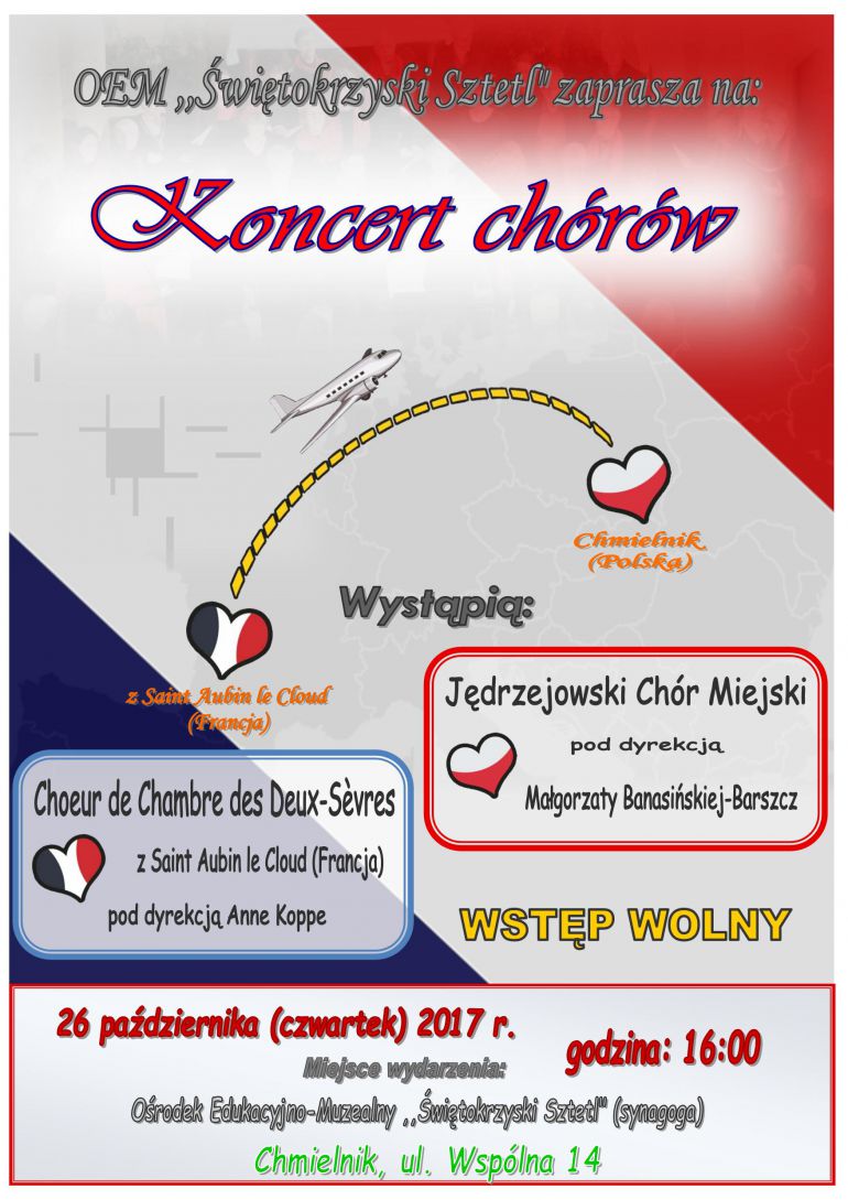 Francusko–polski koncert chóralny w synagodze