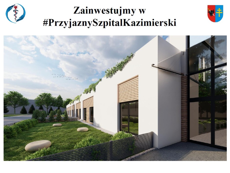 [Wizualizcja] Powstanie ZOL przy szpitalu w Kazimierzy Wielkiej