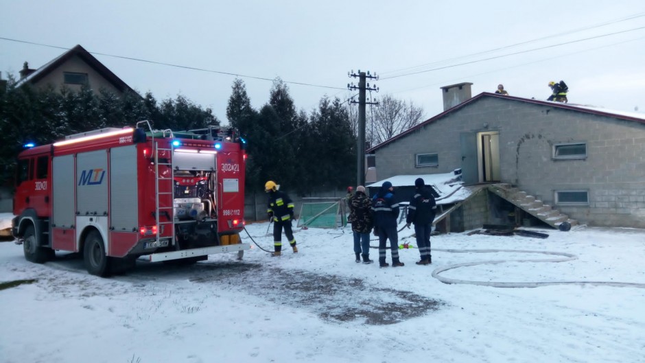 Pożar kurnika w Miedzianej Górze