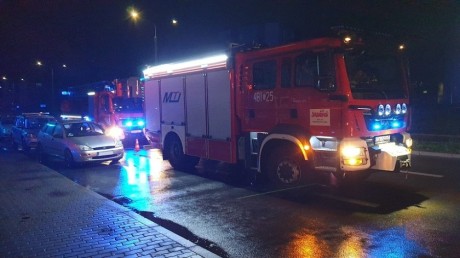 Pożar przy ul. Koziej w Kielcach