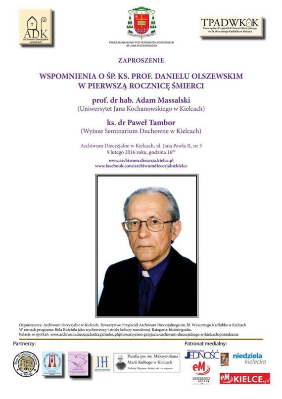 Wspomnienia o Ś.p. ks. prof. Danielu Olszewskim