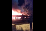 [VIDEO] Ogromny pożar w Chęcinach!