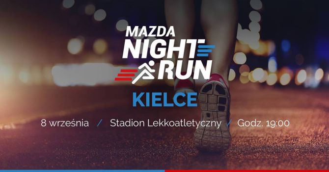 Nocne bieganie w szczytnym celu w Kielcach
