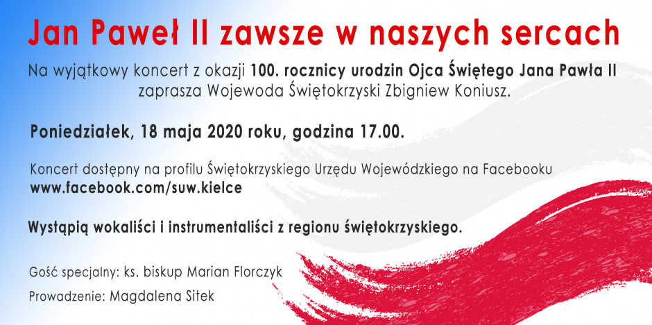 Niezwykły koncert online z okazji setnych urodzin papieża