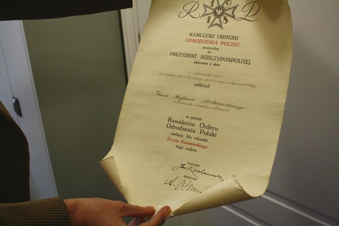 Pamiątki po prezydencie Artwińskim