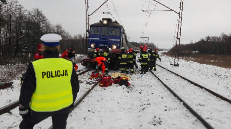 Tragiczny wypadek na przejeździe kolejowym