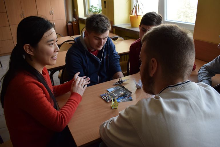 Zagraniczni goście w kieleckiej szkole