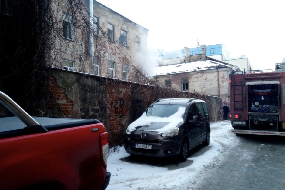 Pożar w opuszczonej kamienicy