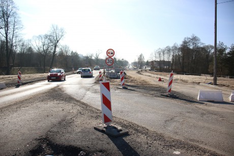 Utrudnienia w ruchu na ulicy Warszawskiej