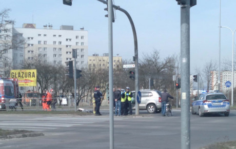 Zderzenie na ulicy Warszawskiej i Orkana