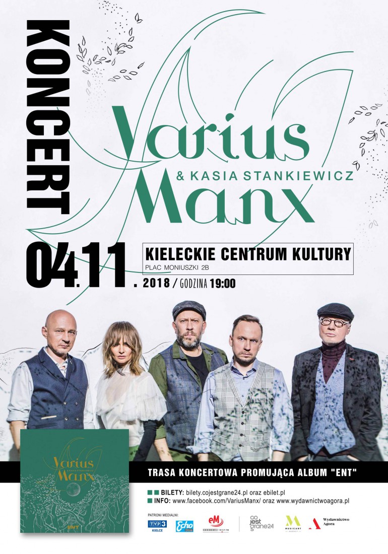 Varius Manx i Kasia Stankiewicz zagrają w Kielcach