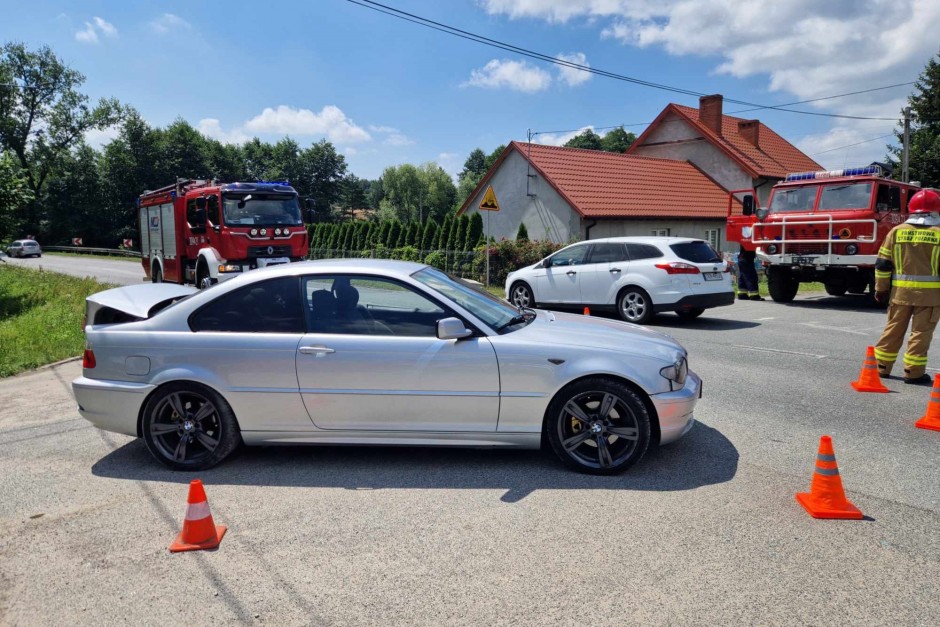 Wypadek w Chańczy. Jedna osoba w szpitalu