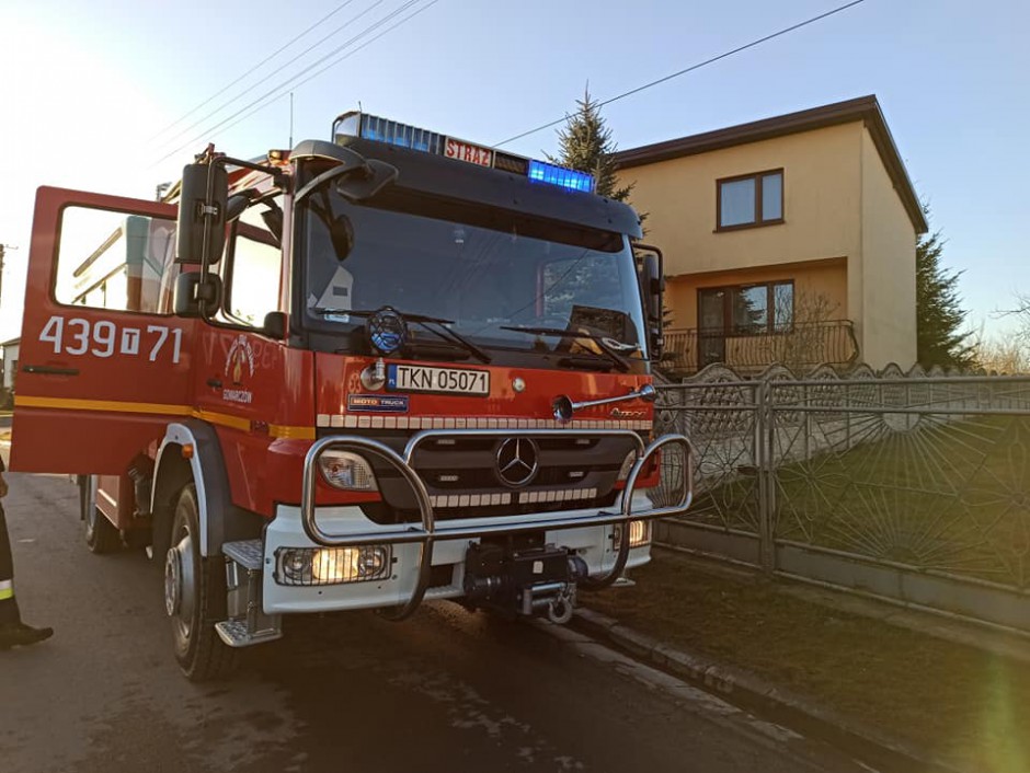 Pożar w powiecie koneckim. Mężczyzna stracił życie