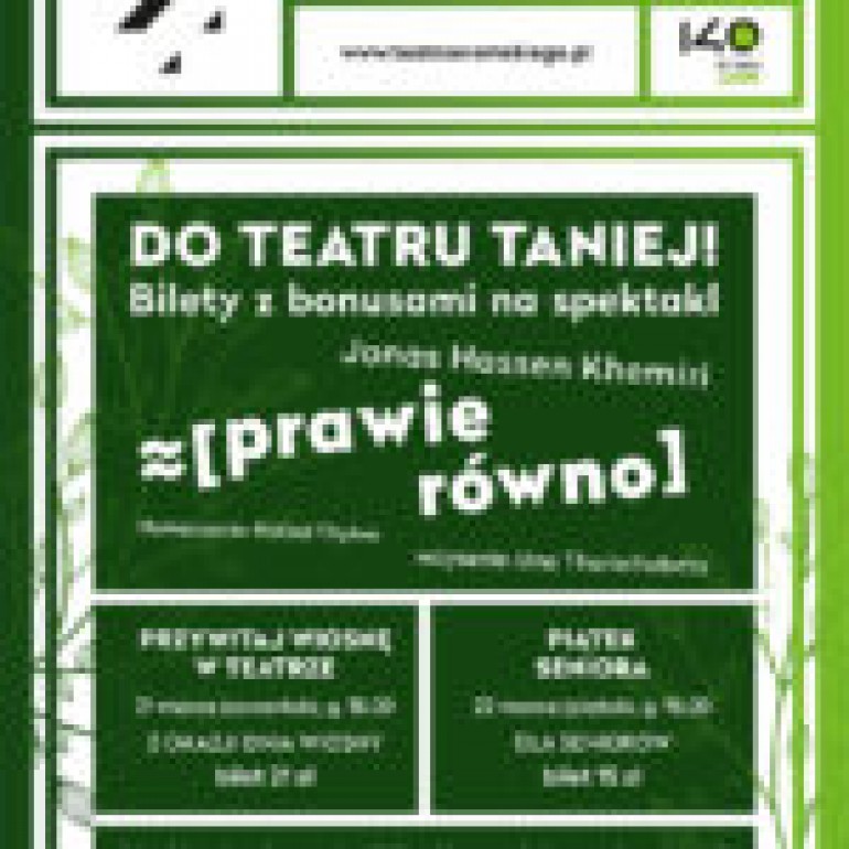 Wiosenne promocje w Teatrze