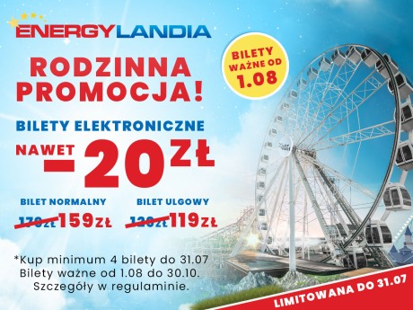 Energylandia zaskoczyła wszystkich! Jedyna taka, rodzinna, limitowana promocja na bilety ważne od sierpnia!