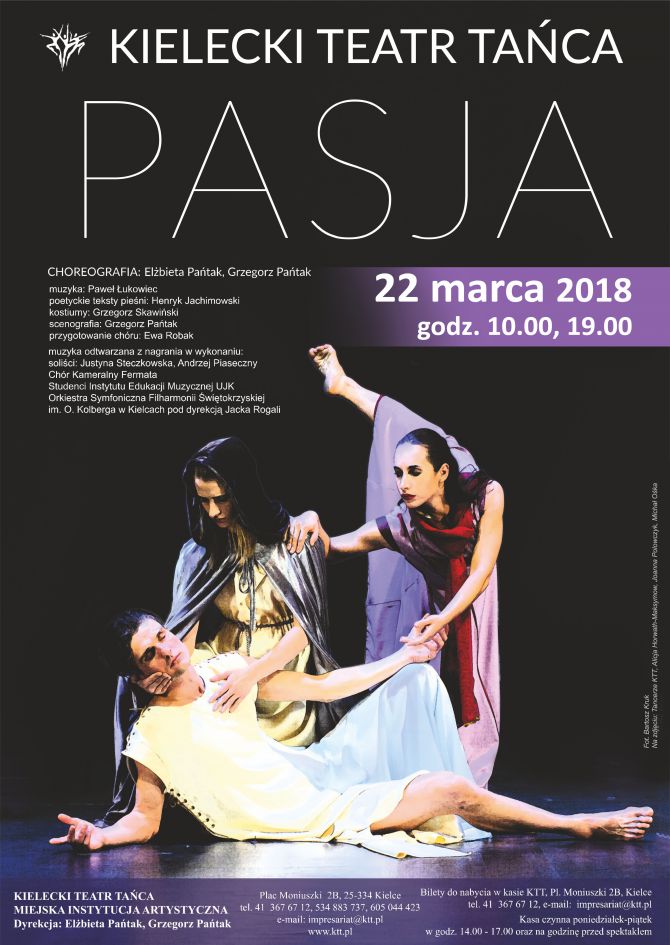 „Pasja” w Kieleckim Teatrze Tańca