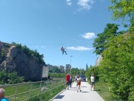 Odpoczynek w hamaku 40 metrów nad ziemią: Kadzielnia Sport Festiwal