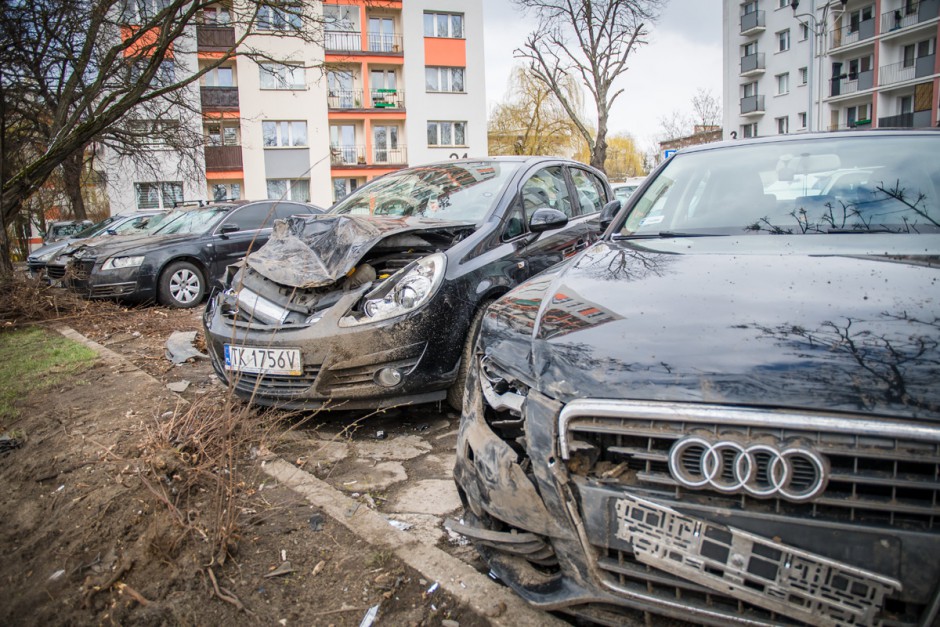 Znany jest sprawca staranowania aut przy ul. Źródłowej
