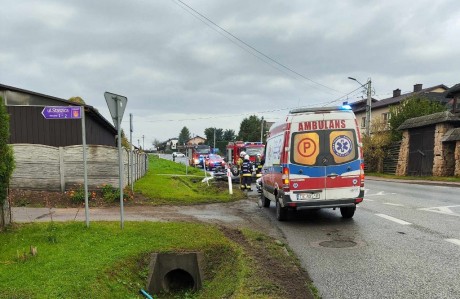 Kolizja w Bielinach na drodze W753 w kierunku Kielc