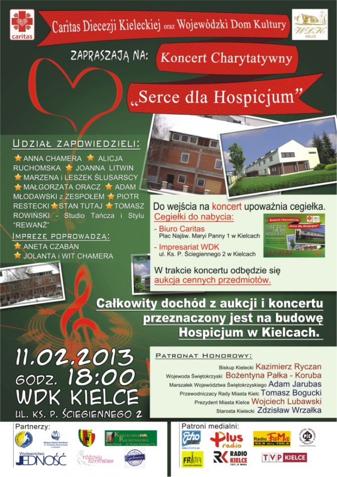 Pióro od wojewody, piłka od Dudka... Caritas zaprasza na koncert z licytacją.