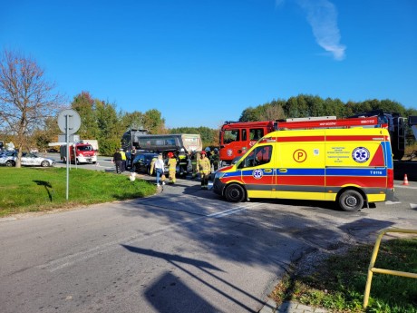 Trzy samochody zderzyły się w Smykowie. Nikt nie ucierpiał