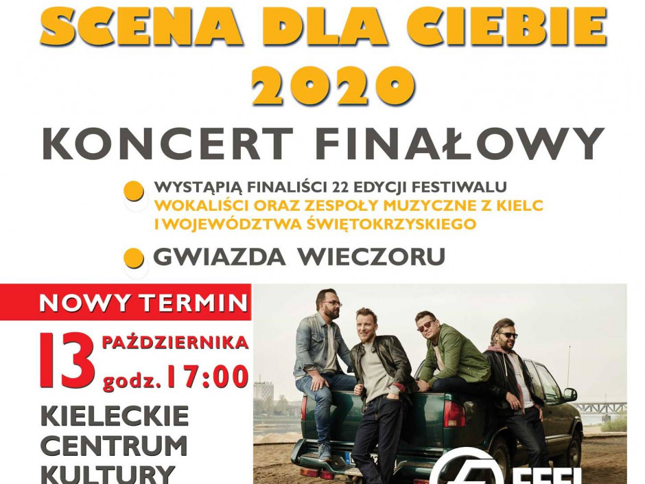 Zmiana daty koncertu finałowego Scena dla Ciebie