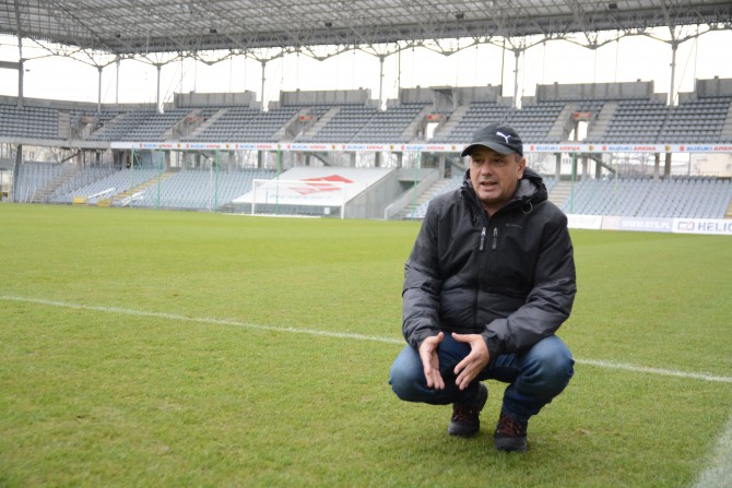 Cichy bohater kieleckiego stadionu. „Na taki stan, jak teraz, trzeba pracować miesiącami”